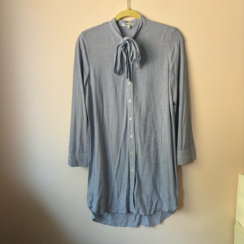 Madewell Silverbell Tie-Neck Dress